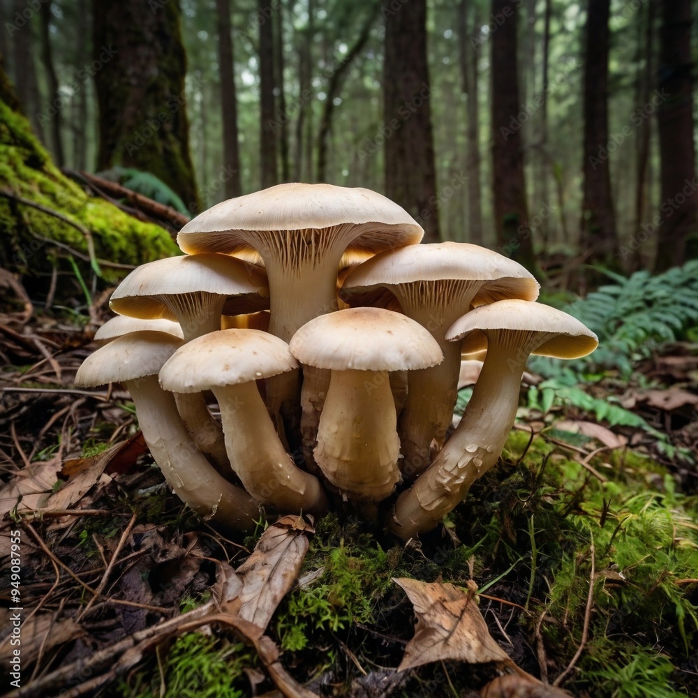 Many Mushrooms fungi fungi toadstool in the woods Many Mushrooms fungi fungi toadstool in the woods