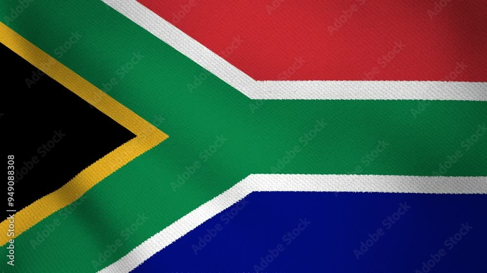 Sa Flag Animation 4K High-Resolution Waving South Africa National Flag - HD Video of ...