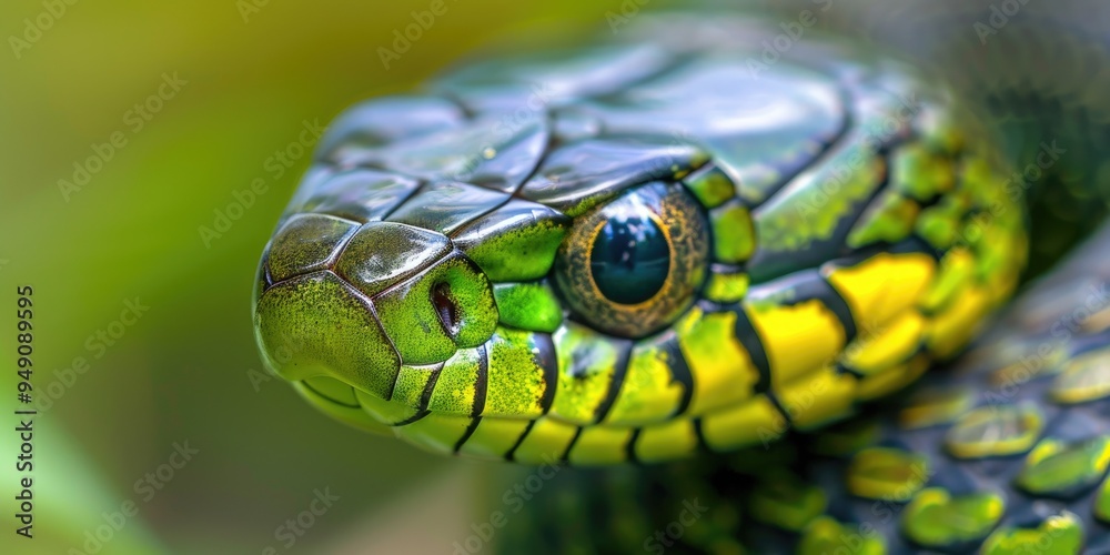 Grass Snake Close Up Grass Snake Close Up
