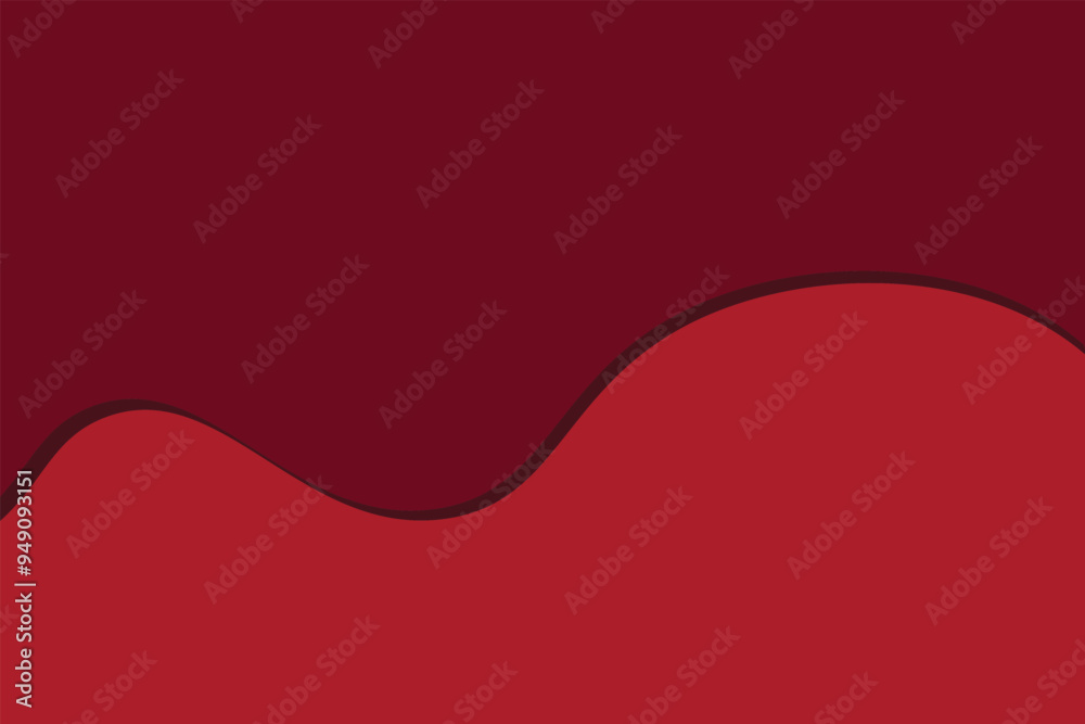 Φωτογραφία Minimalist wavy red background with smooth curves for design, banner, cover, business card, poster