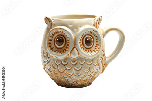 Owl Mug Isolated