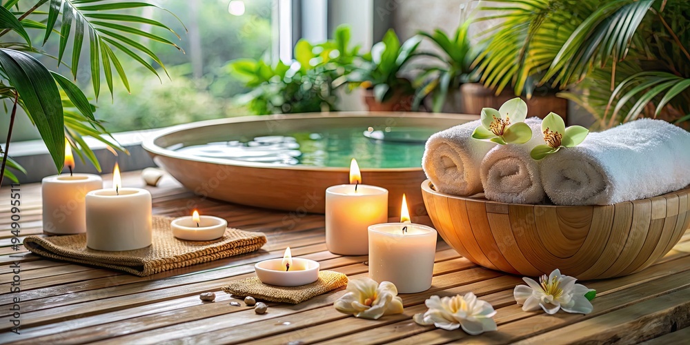 Relaxed calming spa day selfcare tranquility Relaxed calming spa day selfcare tranquility
