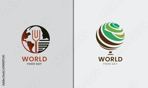 Food day, world day, spoon glob healthy breakfast food symbol element symbol icon food icon concept   photo