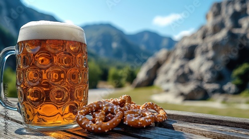 Mountain Retreat with Beer and Pretzels photo