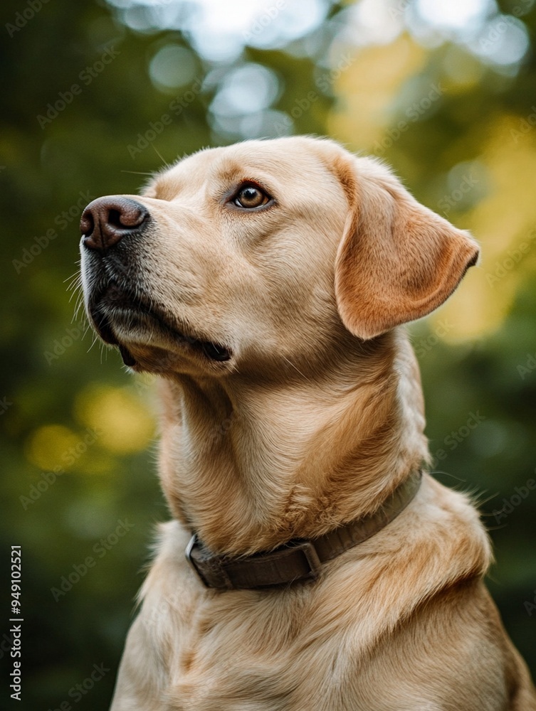 Majestic Labrador Retriever Portrait in Nature Majestic Labrador Retriever Portrait in Nature