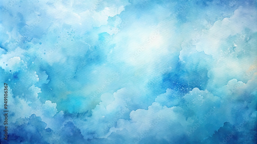 Soft, dreamy blue watercolor wash background with gentle, blended brushstrokes and subtle texture, evoking a sense of calmness and serenity in a creative composition. Soft, dreamy blue watercolor wash background with gentle, blended brushstrokes and subtle texture, evoking a sense of calmness and serenity in a creative composition.