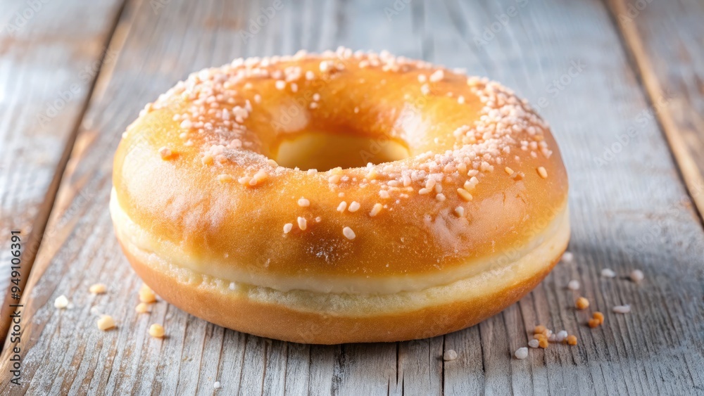 Soft, fluffy, and sugary, a freshly baked donut's velvety surface glimmers with sweet glaze, invitingly textured with subtle sprinkles and airy holes. Soft, fluffy, and sugary, a freshly baked donut's velvety surface glimmers with sweet glaze, invitingly textured with subtle sprinkles and airy holes.