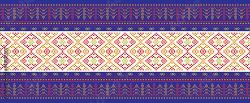 Traditional pattern, fabrics, asian pattern, islamic border, repeat, handmade pattern, ethnic background, ulos batak photo