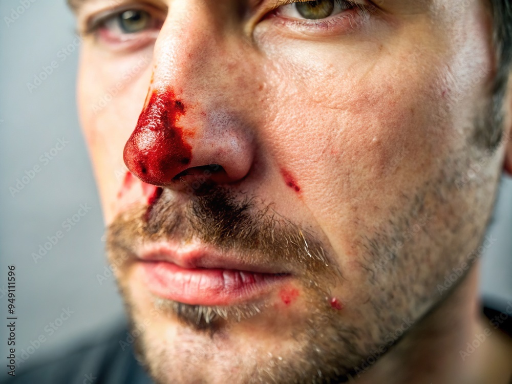 Fototapeta premium Nose Injury Trauma