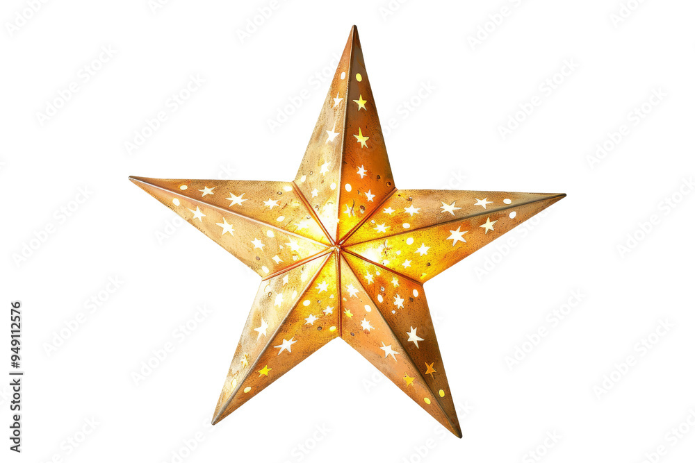 Golden Star with Lights Golden Star with Lights