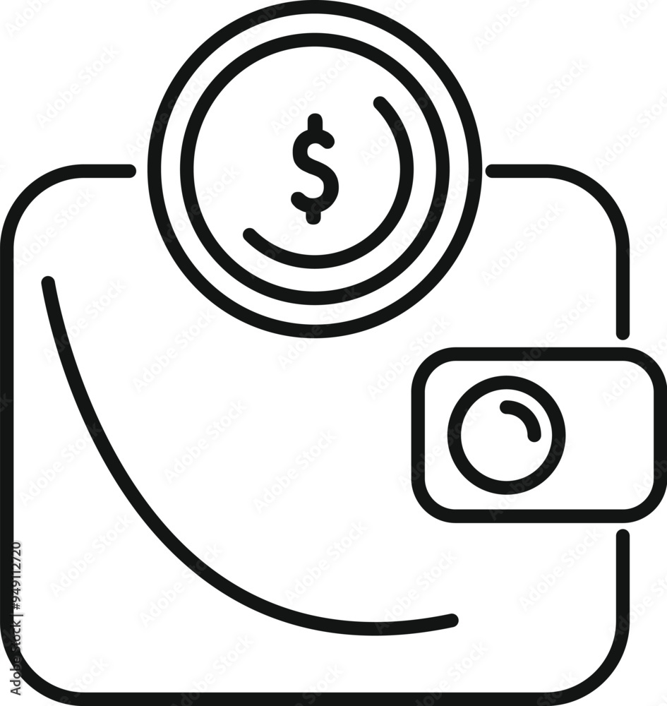 Simple vector showing a wallet losing money, great for topics like bankruptcy or poverty Simple vector showing a wallet losing money, great for topics like bankruptcy or poverty