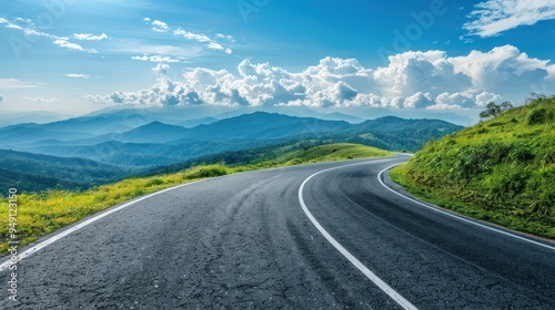 Serene Mountain Road