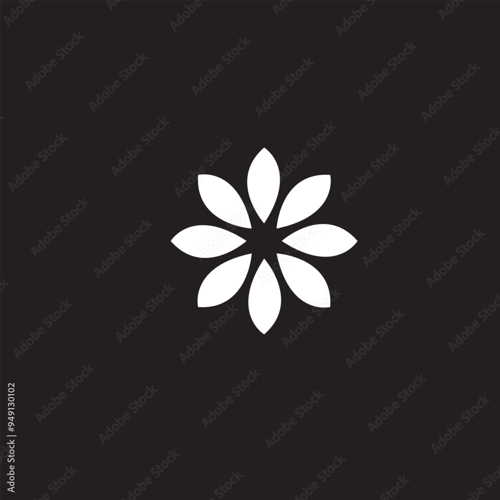 Simple Flower Design Icon Illustration Eps 10 Simple Flower Design Icon Illustration Eps 10