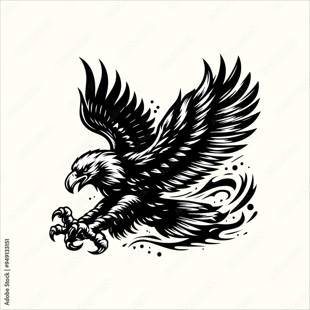 Obraz premium eagle tattoo design