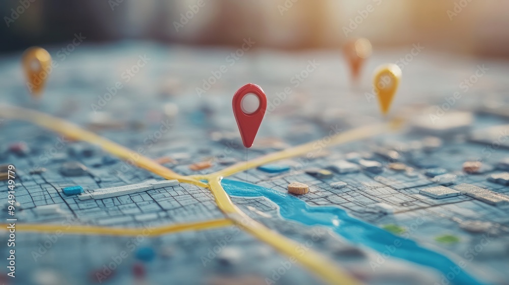 dots on the map and a geolocated sales report dots on the map and a geolocated sales report