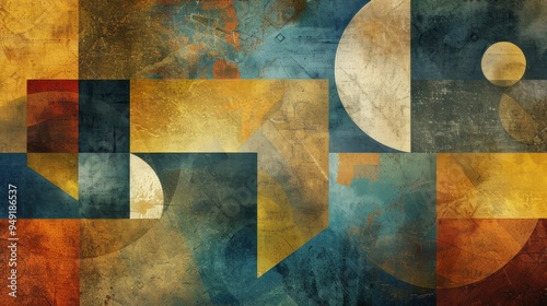Abstract Geometric Shapes and Colors