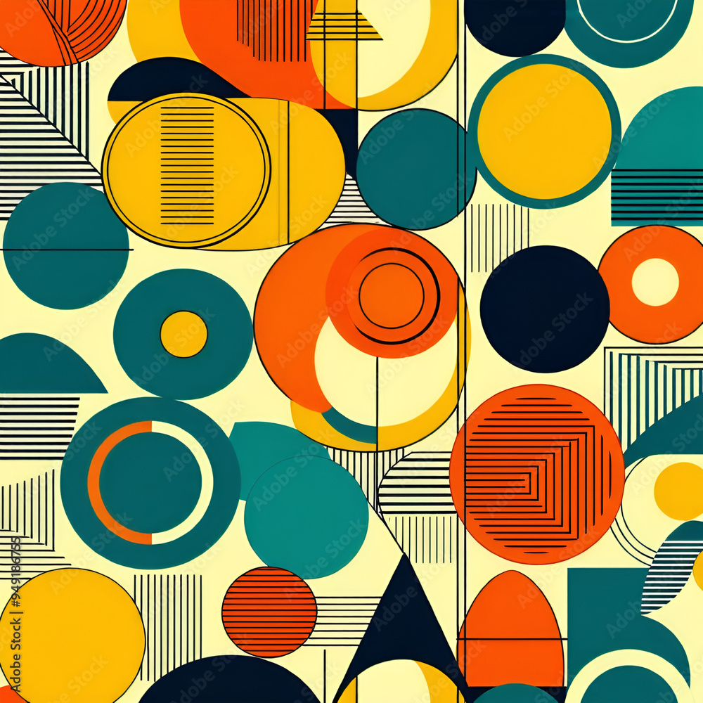 seamless pattern with circles seamless pattern with circles