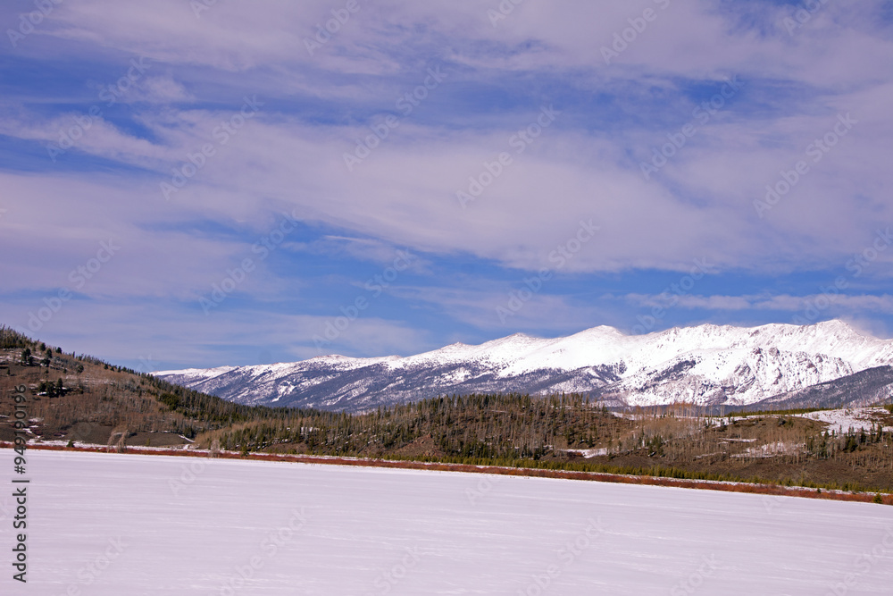 Snow Swept Mountains in the Distance Snow Swept Mountains in the Distance