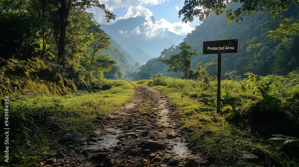 A picturesque natural park with a A picturesque natural park with a