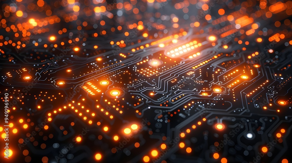 Obraz premium Futuristic digital interface