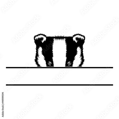 Peeking Badger