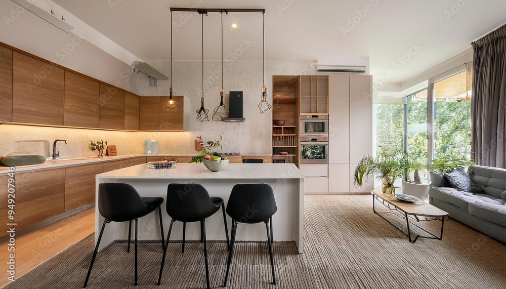 Fototapeta premium modern kitchen interior