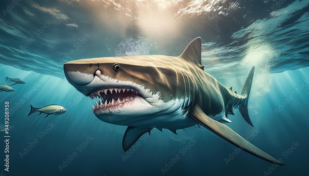 shark in the sea shark in the sea