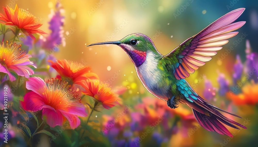 Obraz premium hummingbird in flight