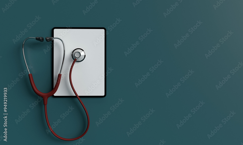 Tablet stethoscope white isolated color mock up empty blank green color blue background wallpaper copy space healthcare patient medical doctor nurse heart beat technology wireless digital tablet blank Tablet stethoscope white isolated color mock up empty blank green color blue background wallpaper copy space healthcare patient medical doctor nurse heart beat technology wireless digital tablet blank
