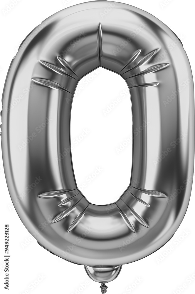 Obraz premium light black color Alphabets and numbers Balloons clipart, letters, transparent background.