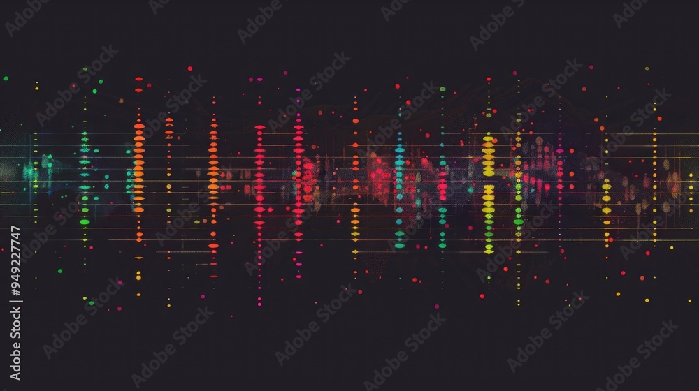 Fototapeta premium A vibrant cityscape at night featuring numerous colorful lights and bustling streets