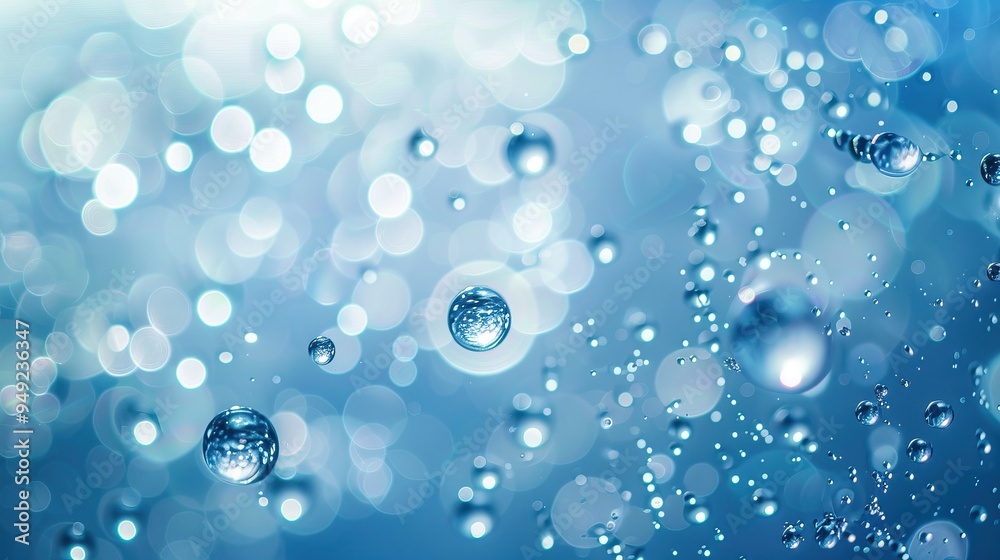 Abstract Water Droplets with Bokeh Background Abstract Water Droplets with Bokeh Background