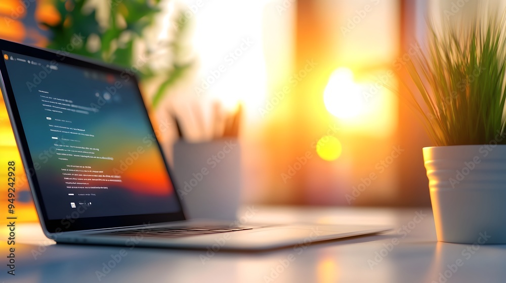 Minimalist and Clean Digital Sketch of Website Layout on Tablet with Vivid Color Palette Minimalist and Clean Digital Sketch of Website Layout on Tablet with Vivid Color Palette