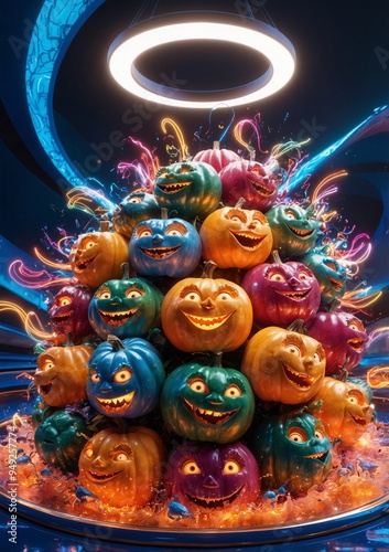 Halloween Radiant Pumpkin 