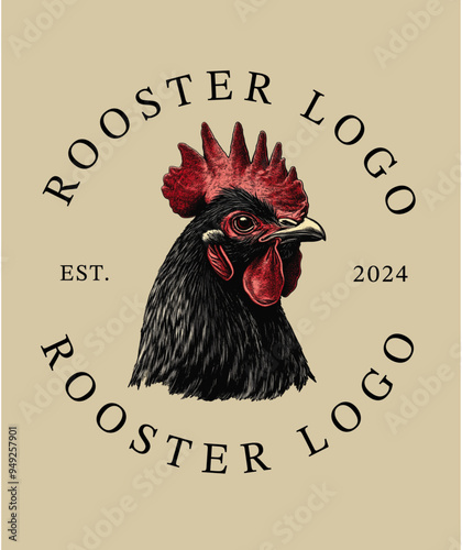 Rooster logo business