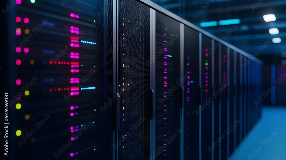 Server Room Data Center Technology Network Rack Servers Server Room Data Center Technology Network Rack Servers