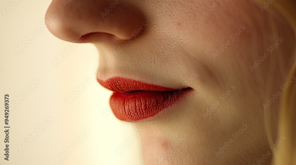 Woman’s face showing sadness, lips slightly quivering, dim room Woman’s face showing sadness, lips slightly quivering, dim room