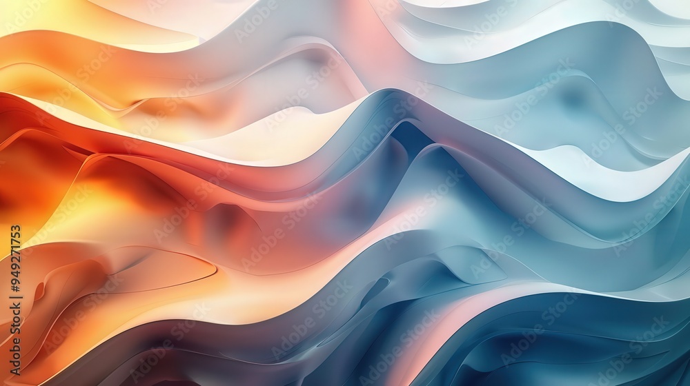 Obraz premium Craft an abstract background that juxtaposes light and shadow, utilizing gradients, highlights, and shadows to create a captivating interplay of brightness and darkness