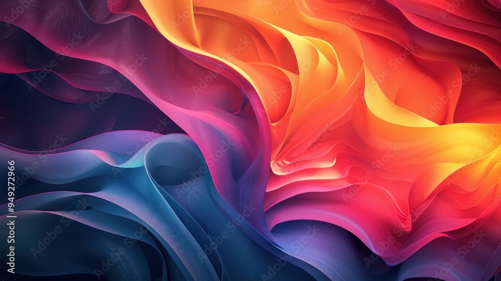 Obraz premium Craft an abstract background that juxtaposes light and shadow through gradients, highlights, and deep shadows, creating a mesmerizing and enchanting visual contrast