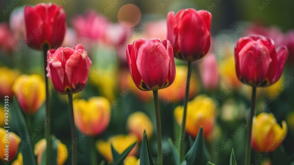 Vibrant Tulips in Bloom Vibrant Tulips in Bloom
