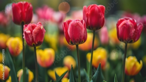 Vibrant Tulips in Bloom
