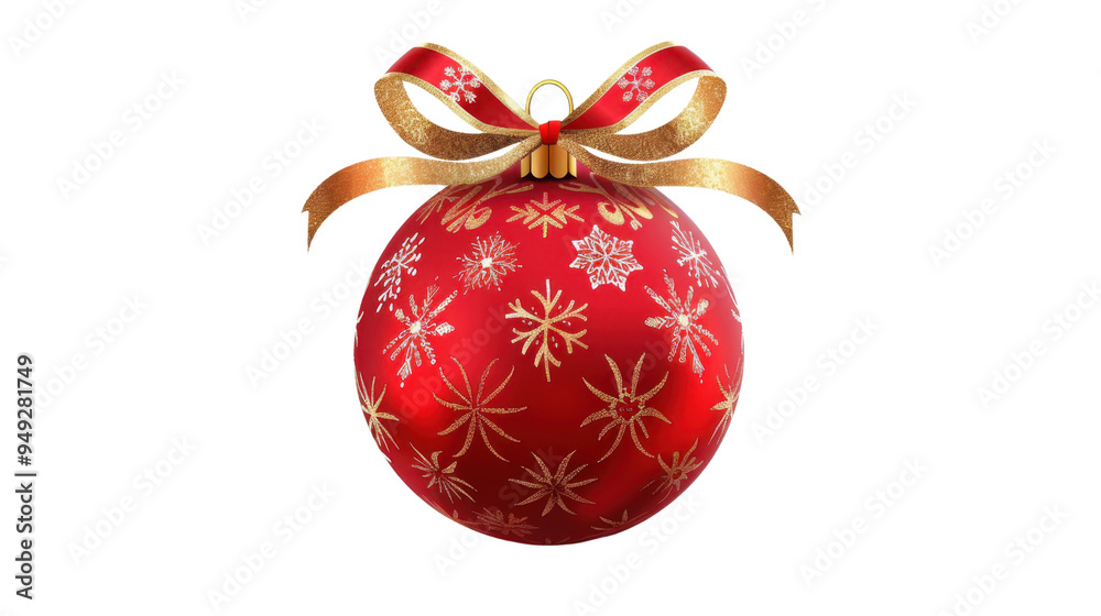 Christmas gold red decorations balls New Year isolated on white background Christmas gold red decorations balls New Year isolated on white background