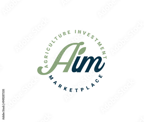 aim logo design vector template	