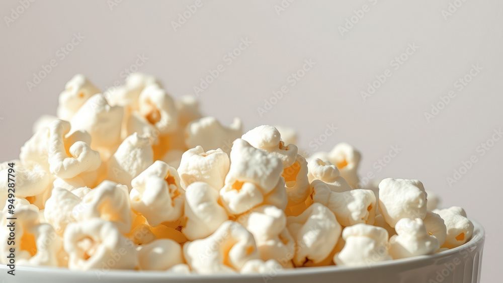 Close-up of popcorn in a bowl Close-up of popcorn in a bowl