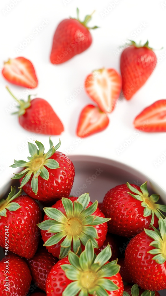 Fresh Strawberries in Bowl Fresh Strawberries in Bowl