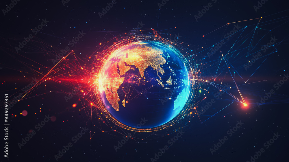 abstract network points, dot, earth's surface, digital background Innovation network points Earth's surface wave background Abstract digital wave background information technology background The backg abstract network points, dot, earth's surface, digital background Innovation network points Earth's surface wave background Abstract digital wave background information technology background The backg