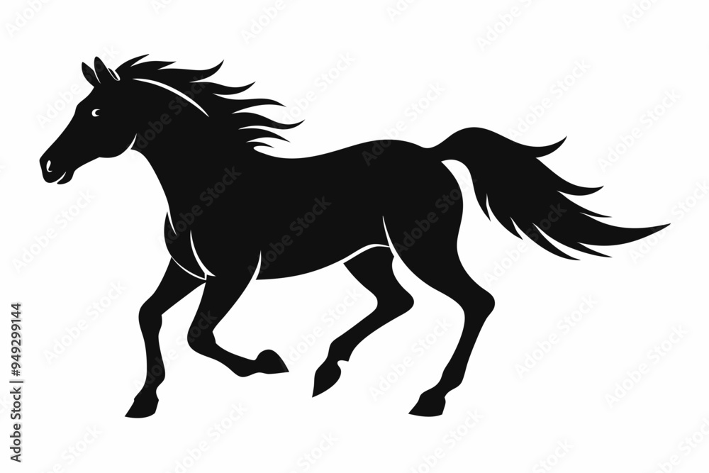Horse Silhouette Svg, Horse Running vector Horse Silhouette Svg, Horse Running vector