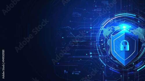 Global Cyber Security Protection Concept