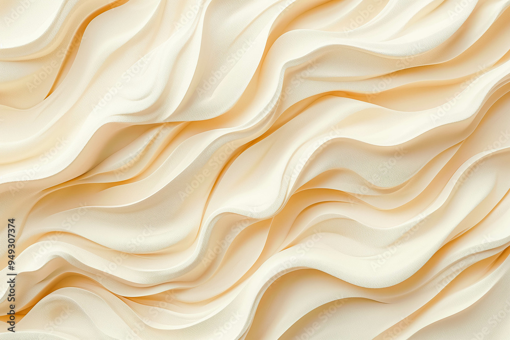 Obraz premium Soft beige minimalistic layered wavy background. Art concept.