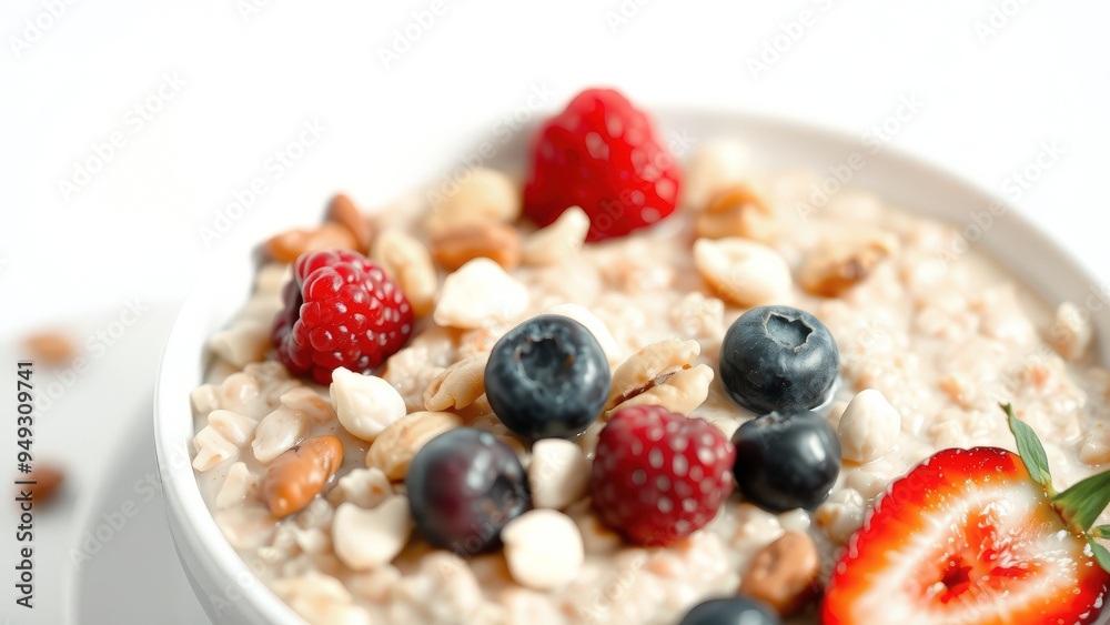 Oatmeal with Berries and Nuts Oatmeal with Berries and Nuts